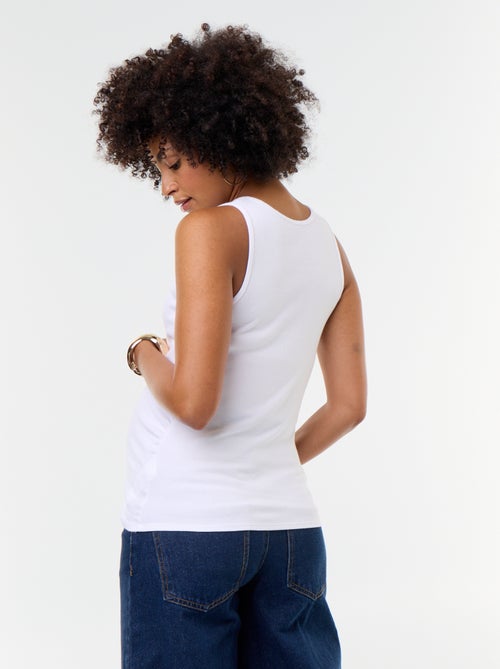 Canotta premaman con scollo all'americana - Kiabi Canotta premaman con scollo all'americana - Kiabi