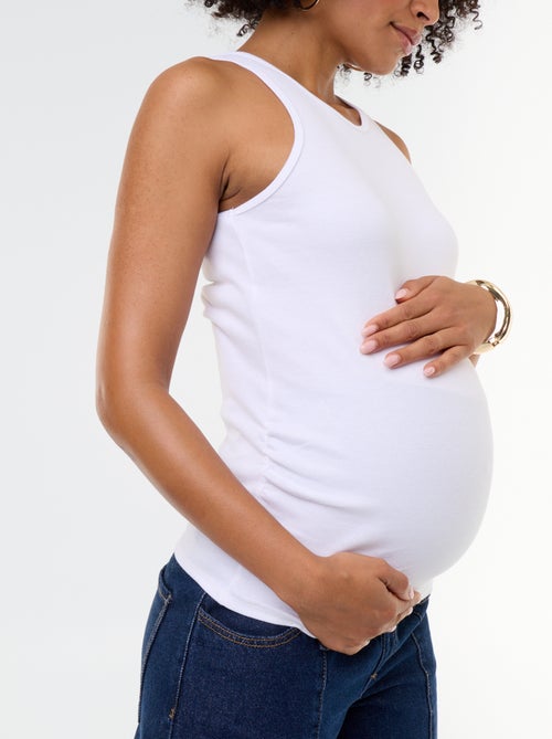 Canotta premaman con scollo all'americana - Kiabi Canotta premaman con scollo all'americana - Kiabi