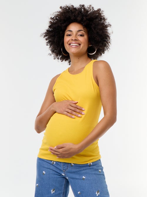 Canotta premaman con scollo all'americana - Kiabi Canotta premaman con scollo all'americana - Kiabi