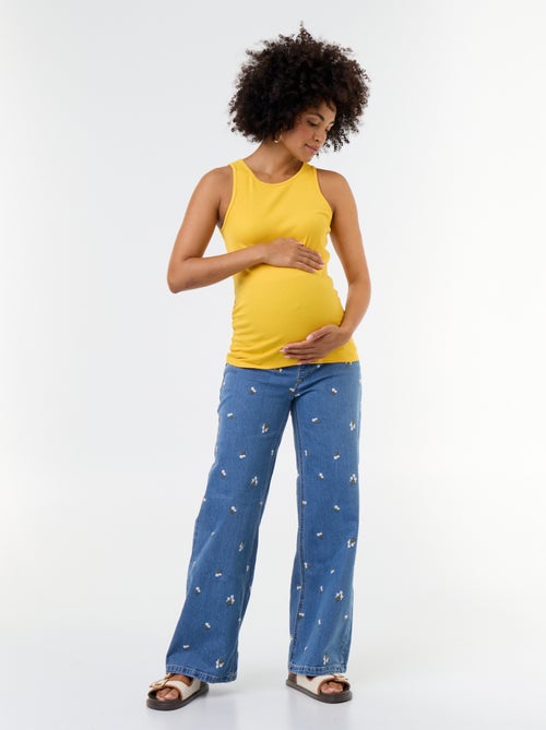 Canotta premaman con scollo all'americana - Kiabi Canotta premaman con scollo all'americana - Kiabi