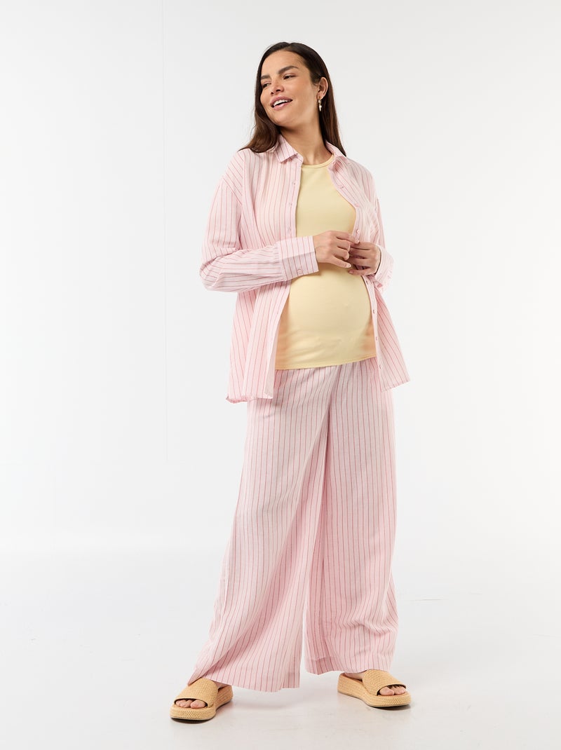Canotta premaman con scollo all'americana Giallo - Kiabi