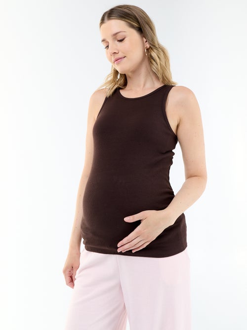 Canotta premaman con scollo all'americana - Kiabi Canotta premaman con scollo all'americana - Kiabi