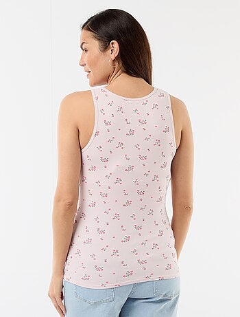 Canotta premaman con scollo all'americana