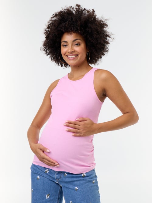 Canotta premaman con scollo all'americana - Kiabi Canotta premaman con scollo all'americana - Kiabi