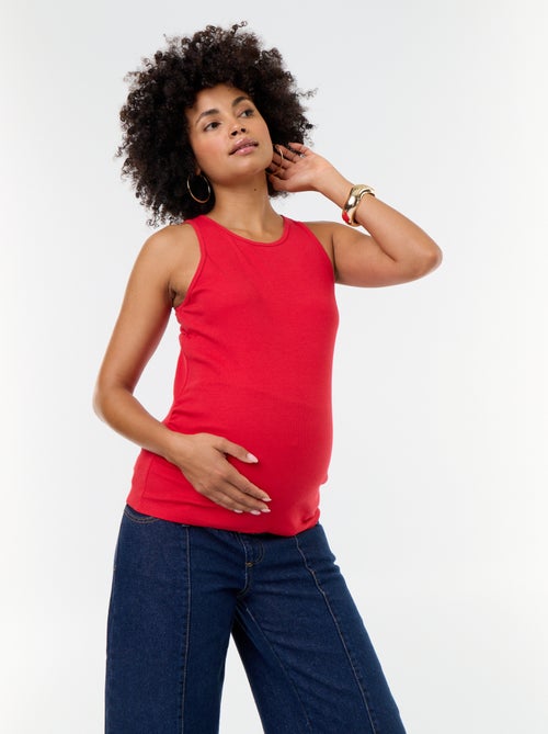 Canotta premaman con scollo all'americana - Kiabi Canotta premaman con scollo all'americana - Kiabi