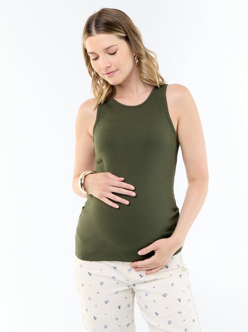 Canotta premaman con scollo all'americana - Kiabi Canotta premaman con scollo all'americana - Kiabi