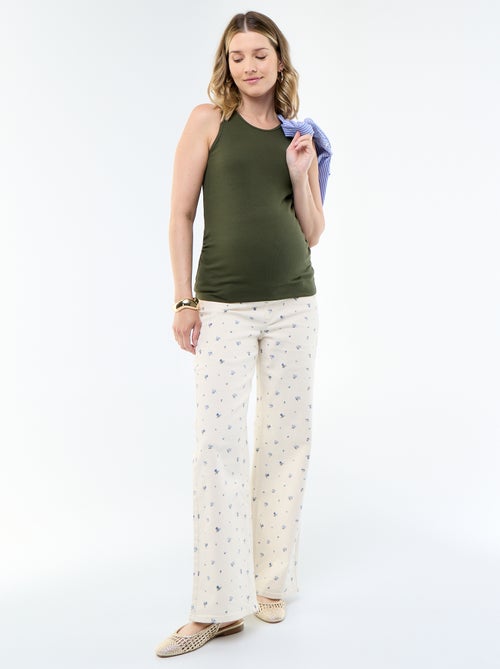 Canotta premaman con scollo all'americana - Kiabi Canotta premaman con scollo all'americana - Kiabi