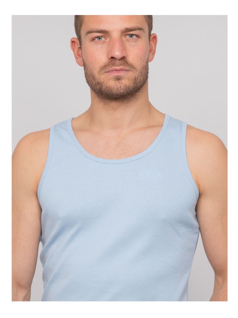 Canotta puro cotone WILL III Blu cielo - Kiabi