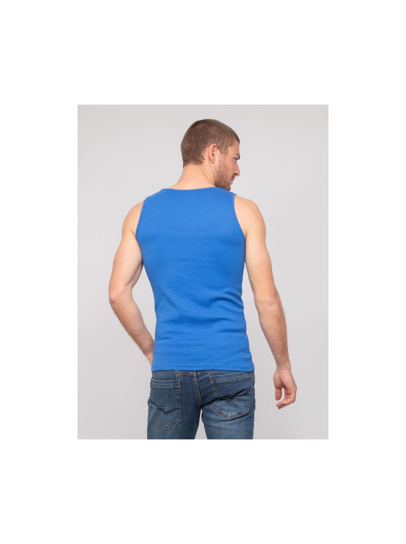 Canotta puro cotone WILL III Blu reale - Kiabi