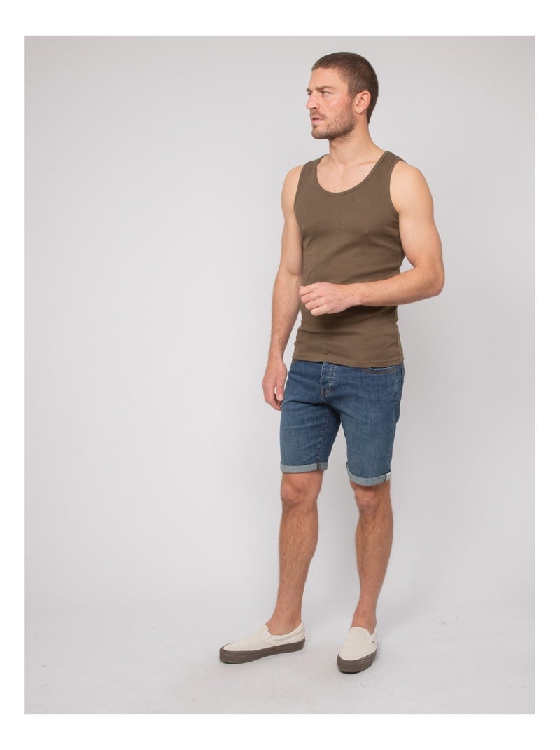 Canotta puro cotone WILL III Cachi - Kiabi