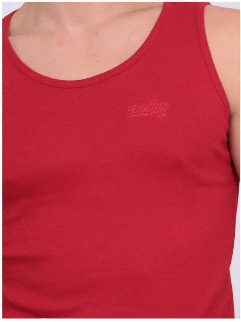 Canotta puro cotone WILL III Rosso - Kiabi