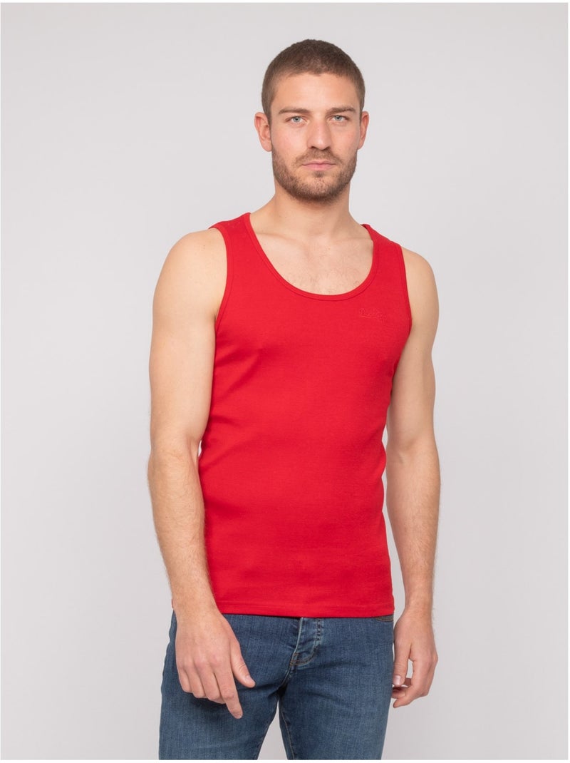 Canotta puro cotone WILL III Rosso - Kiabi