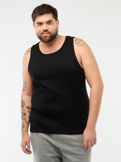 Canotta regular in maglia a costine - Kiabi