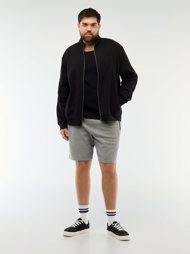 Canotta regular in maglia a costine Nero - Kiabi