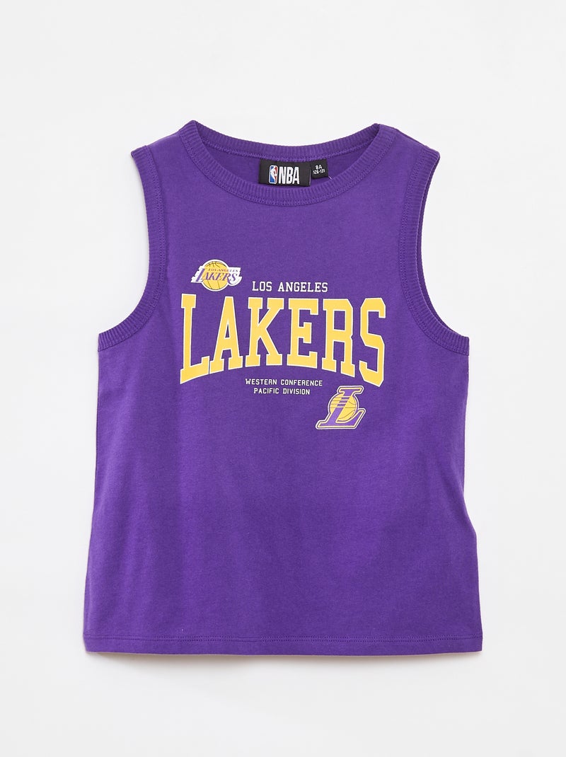 Canotta scollo tondo NBA VIOLA - Kiabi