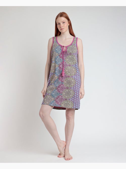 Canotta senza maniche con motivo mandala e fiori ADMAS da donna - Kiabi Canotta senza maniche con motivo mandala e fiori ADMAS da donna - Kiabi