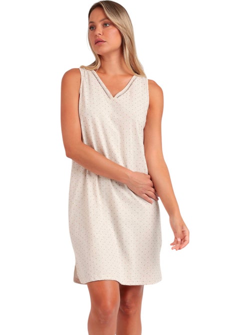Canotta senza maniche con pois organici da donna ADMAS CLASSIC - Kiabi Canotta senza maniche con pois organici da donna ADMAS CLASSIC - Kiabi