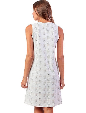 Canotta senza maniche da donna ADMAS CLASSIC in bianco e grigio