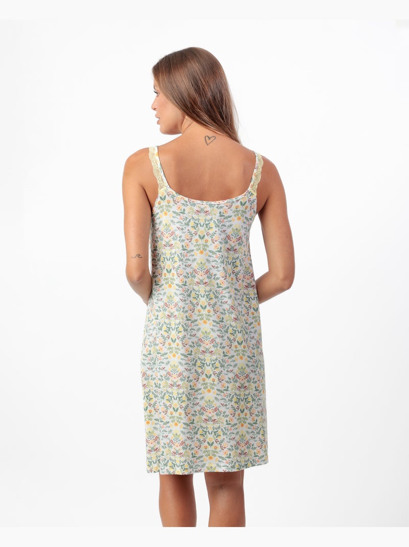 Canotta senza maniche da donna ADMAS GARDEN Yellow Garden Blu Giallo - Kiabi