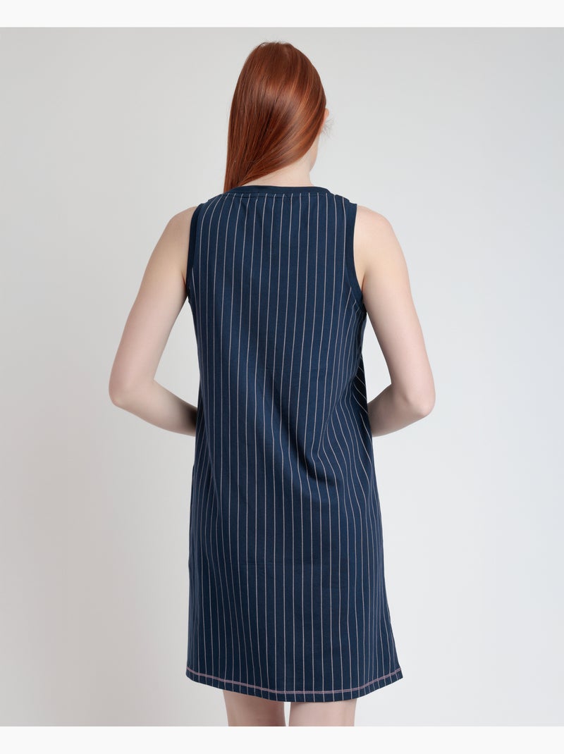 Canotta senza maniche da donna STAY AT HOME Loading Energy Blu marino - Kiabi
