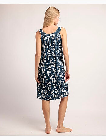 Canotta senza maniche floreale blu navy da donna ADMAS GARDEN