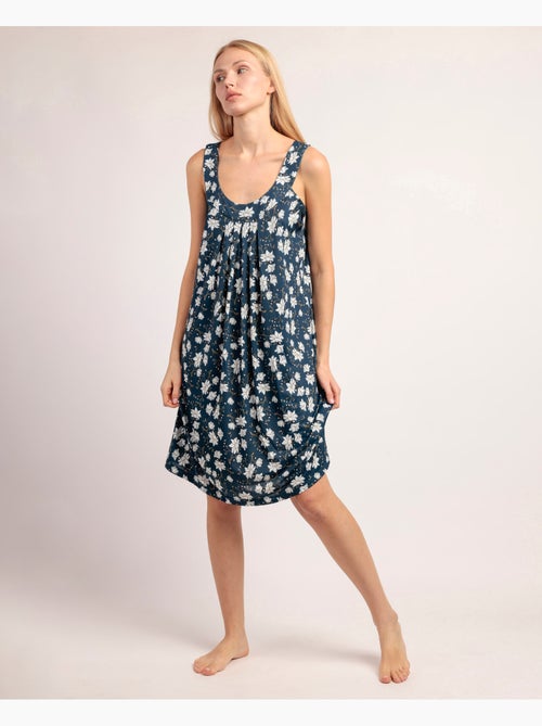 Canotta senza maniche floreale blu navy da donna ADMAS GARDEN - Kiabi Canotta senza maniche floreale blu navy da donna ADMAS GARDEN - Kiabi