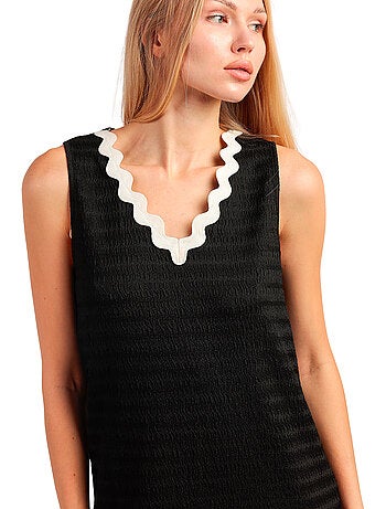 Canotta senza maniche Luxe Waves da donna ADMAS LUXURY