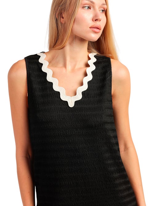 Canotta senza maniche Luxe Waves da donna ADMAS LUXURY - Kiabi Canotta senza maniche Luxe Waves da donna ADMAS LUXURY - Kiabi