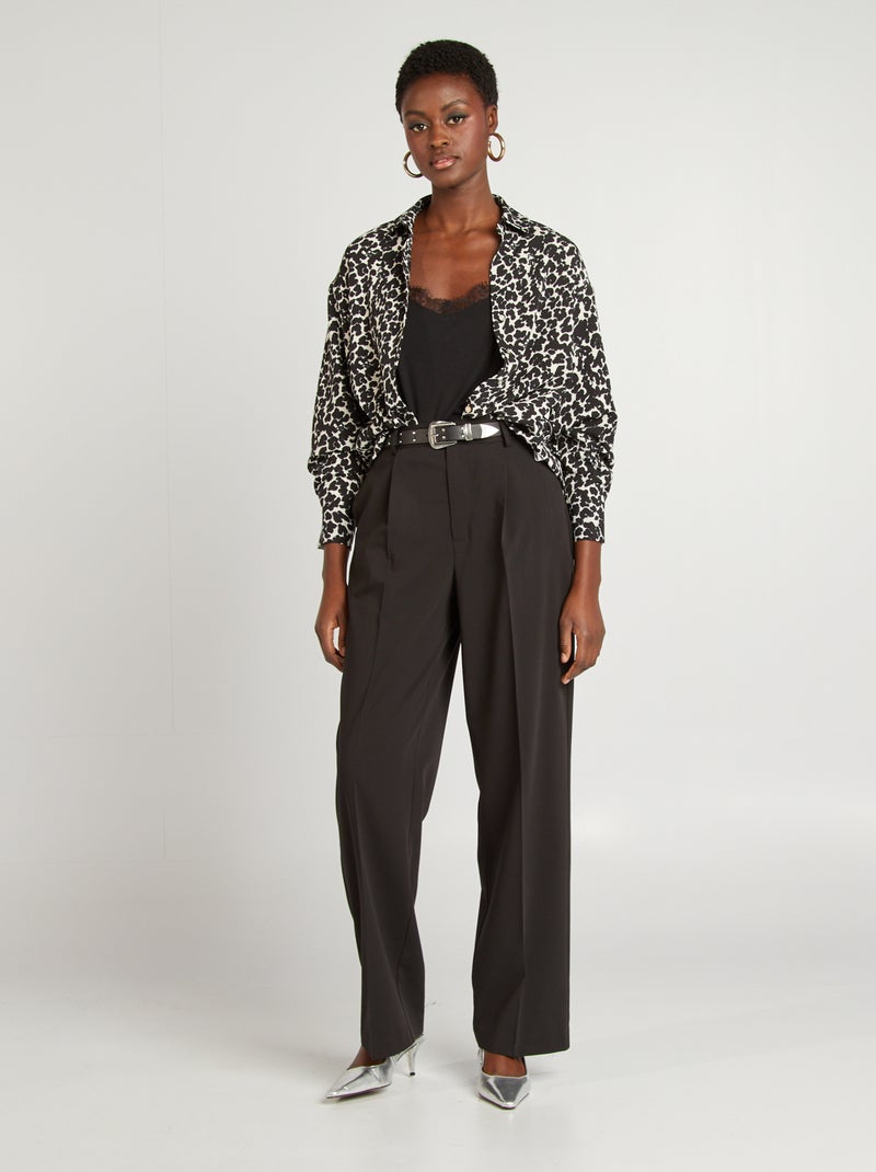 Canotta spalline sottili nero - Kiabi