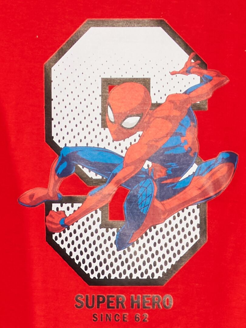 Marvel Spider-Man Maglietta Da Bambino A Adulto – Cosplay, Rossa, Taglia XL, Ufficiale