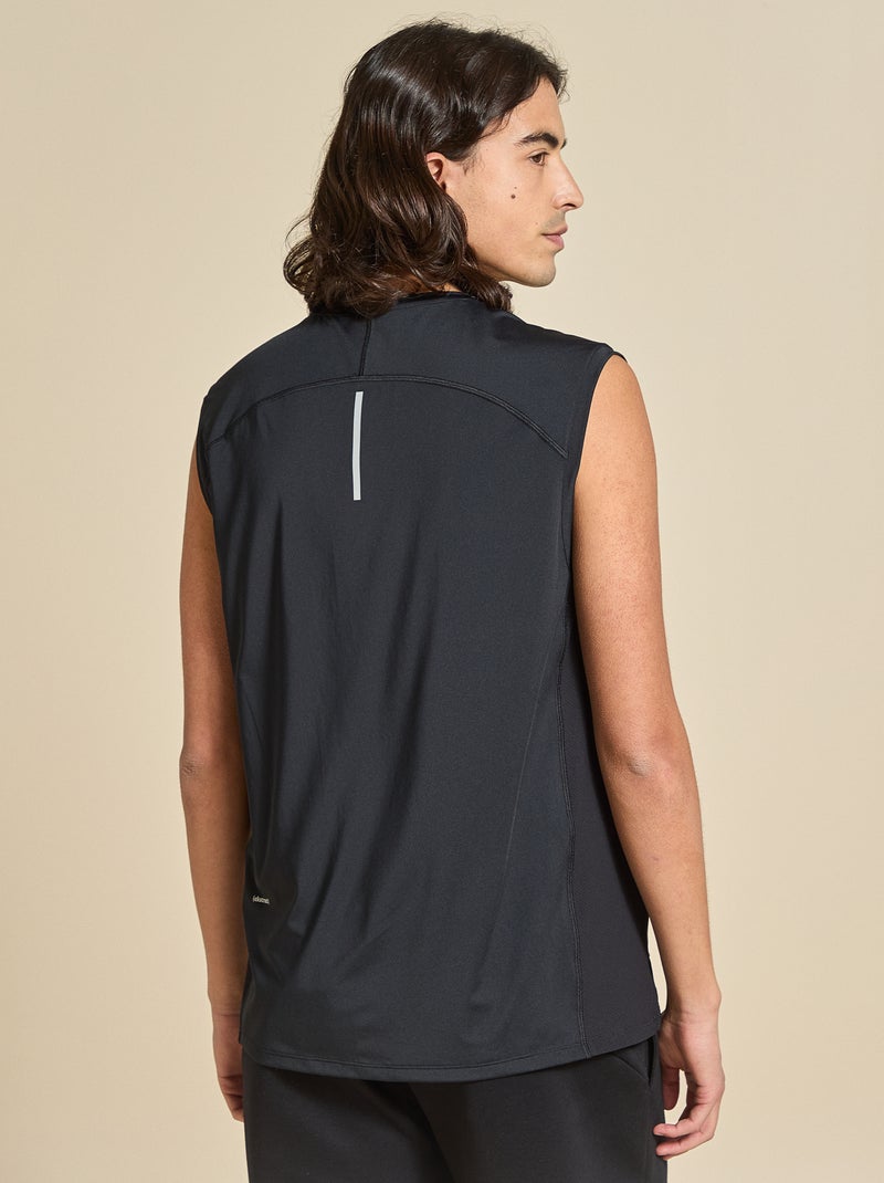 Canotta sportiva con inserti in mesh sui lati - (ekstract) Nero - Kiabi