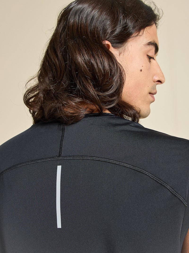 Canotta sportiva con inserti in mesh sui lati - (ekstract) Nero - Kiabi