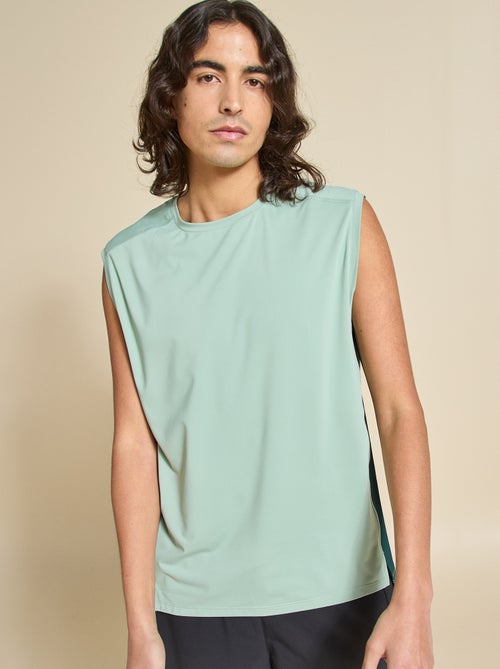 Canotta sportiva con inserti in mesh sui lati - (ekstract) - Kiabi