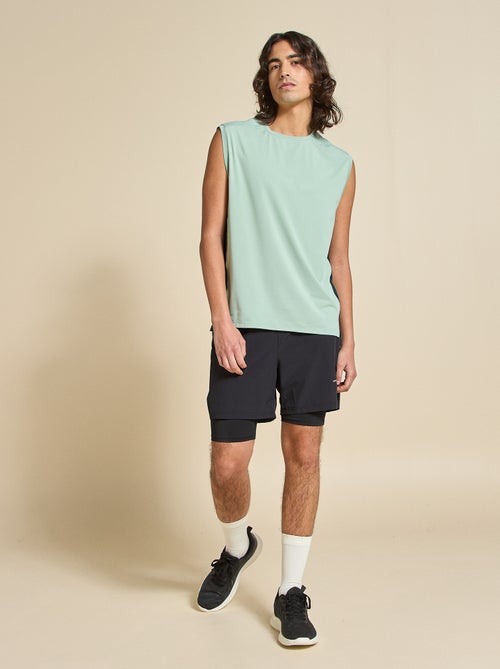 Canotta sportiva con inserti in mesh sui lati - (ekstract) - Kiabi