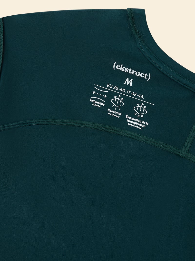 Canotta sportiva con inserti in mesh sui lati - (ekstract) Verde - Kiabi