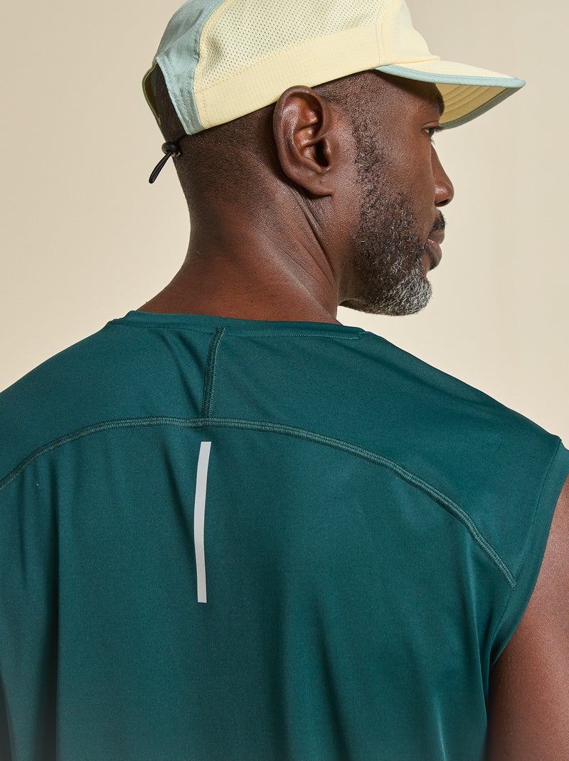 Canotta sportiva con inserti in mesh sui lati - (ekstract) Verde - Kiabi