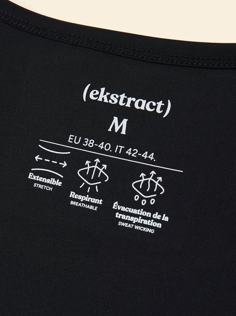 Canotta sportiva fluida - (ekstract) Nero - Kiabi
