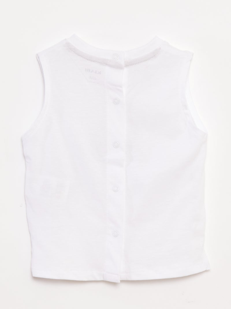 Canotta stampa 'barca' Bianco - Kiabi