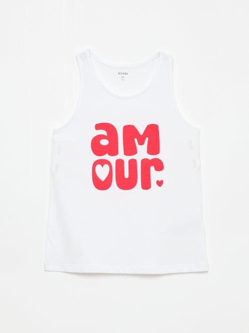 Canotta stampata con collo rotondo - Kiabi