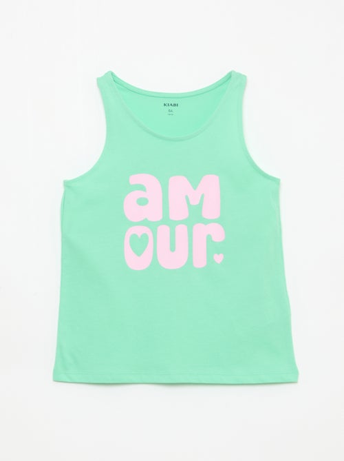 Canotta stampata con collo rotondo - Kiabi