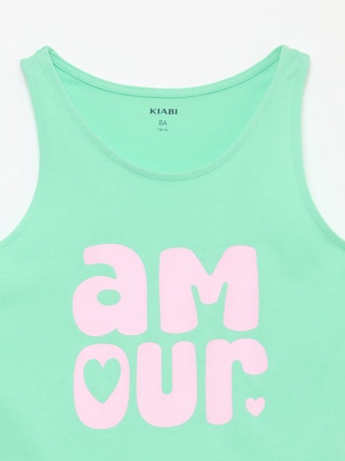 Canotta stampata con collo rotondo - Kiabi