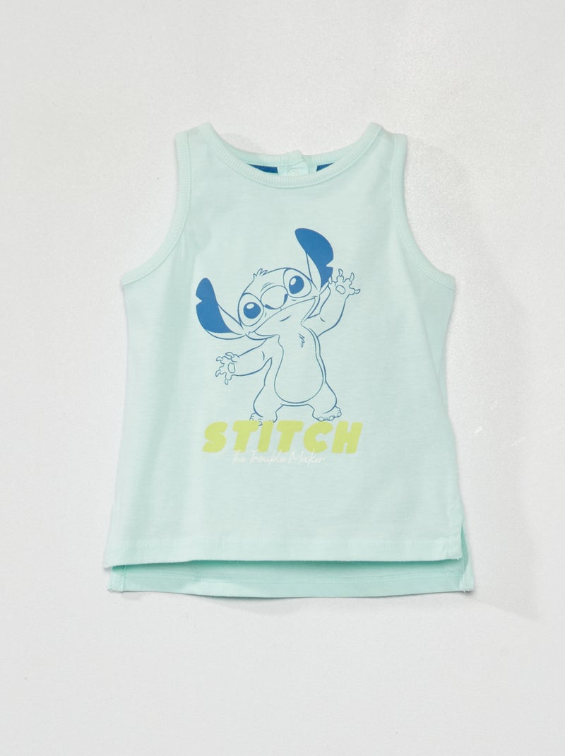 Canotta stampata 'Disney' 'Stitch' BLU - Kiabi