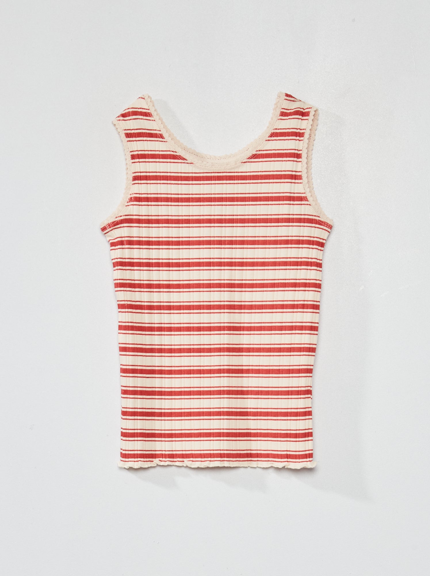 Lucky Brand Canotta Maglione A Coste In Lino-Cotone Per Donna - Scollo Rotondo, Comoda E Morbida - 2