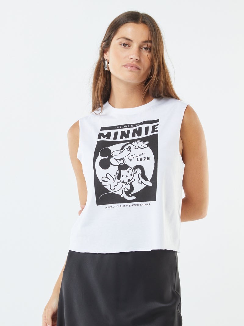Canotta stampata 'Minnie' Bianco - Kiabi