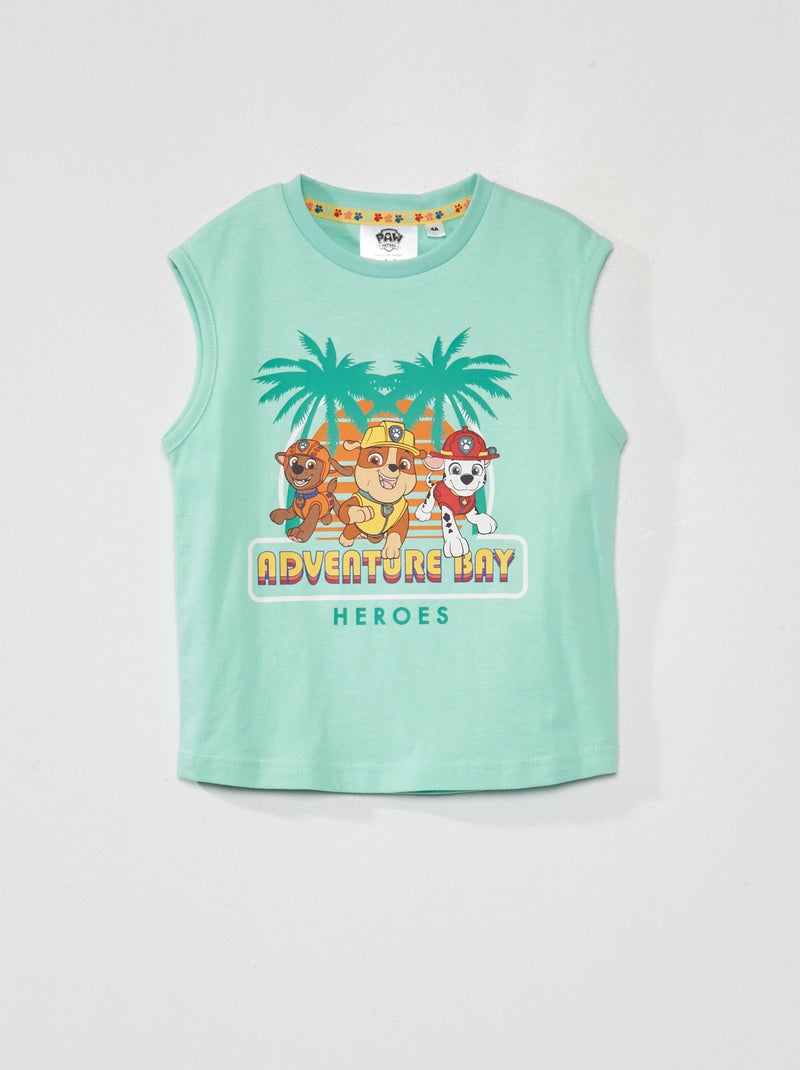 Canotta stampata 'Paw Patrol' verde - Kiabi