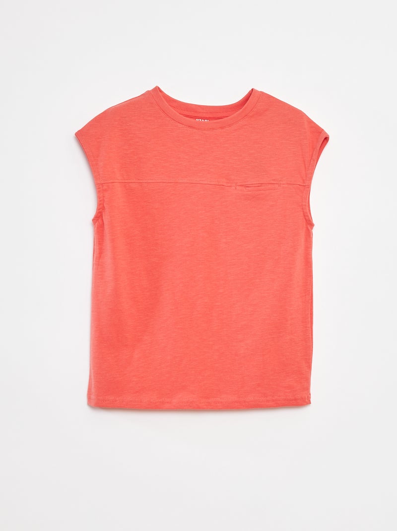 Canotta taglio loose con cut-out sul petto ARANCIONE - Kiabi