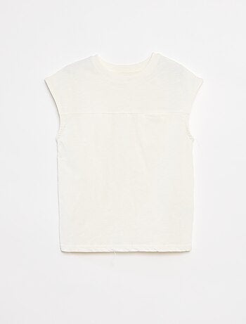 Canotta taglio loose con cut-out sul petto