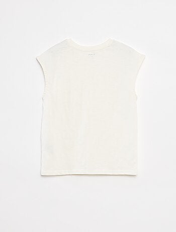 Canotta taglio loose con cut-out sul petto