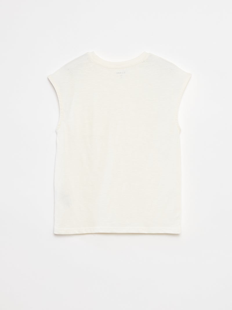 Canotta taglio loose con cut-out sul petto BEIGE - Kiabi