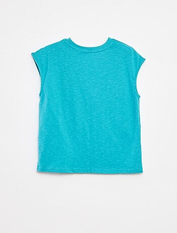 Canotta taglio loose con cut-out sul petto